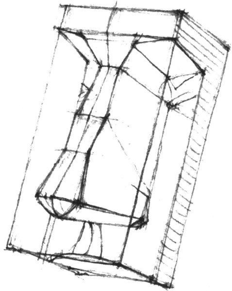 Обрубовка носа Давида