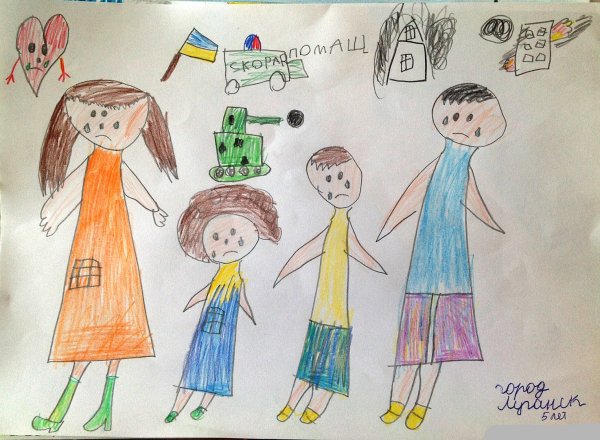 Рисунки в поддержку Донбасса