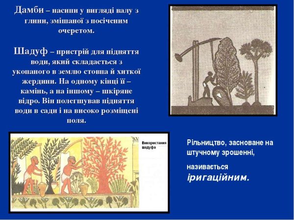 Описание рисунка шадуф