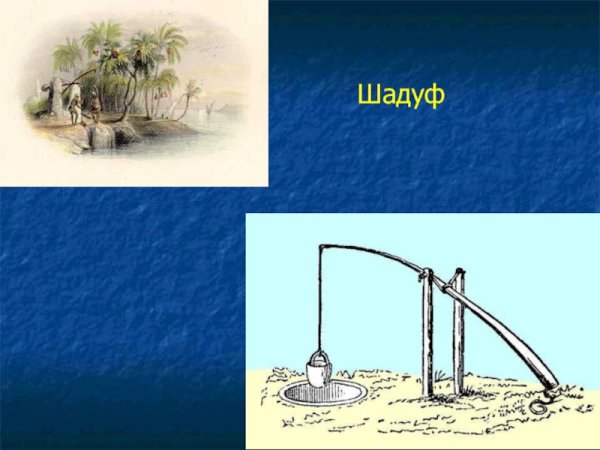 Шадуф в древнем Египте