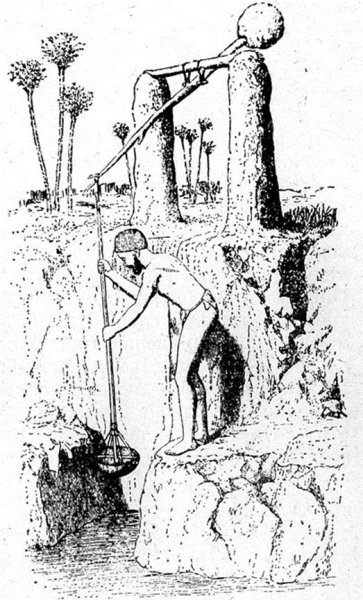 Шадуф в древнем Египте