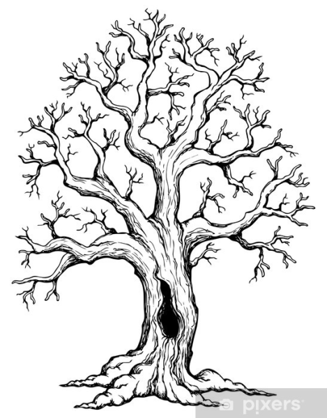 Ствол дерева для рисования