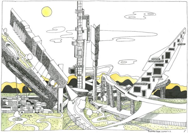Архитектурная фантазия в графике