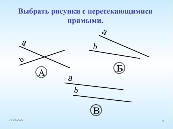 Признак скрещивающихся прямых