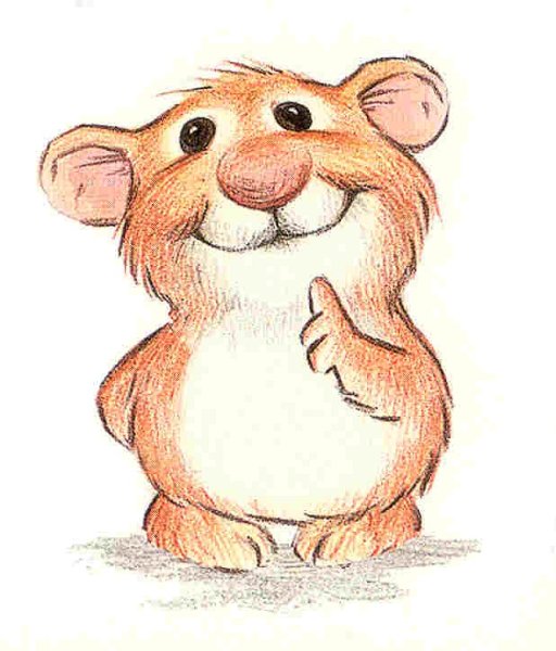 Хомяк рисунок
