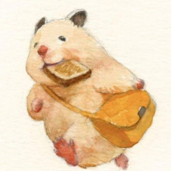 Акварельный хомяк