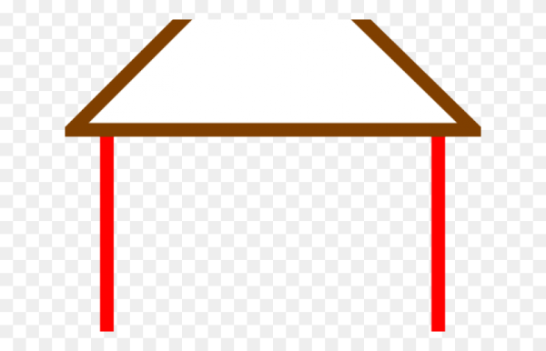 Домик с треугольной крышей для детей