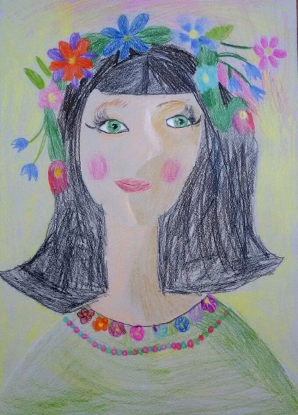 Портрет мамы детский