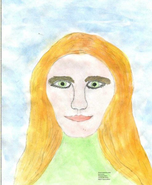 Портрет детский рисунок
