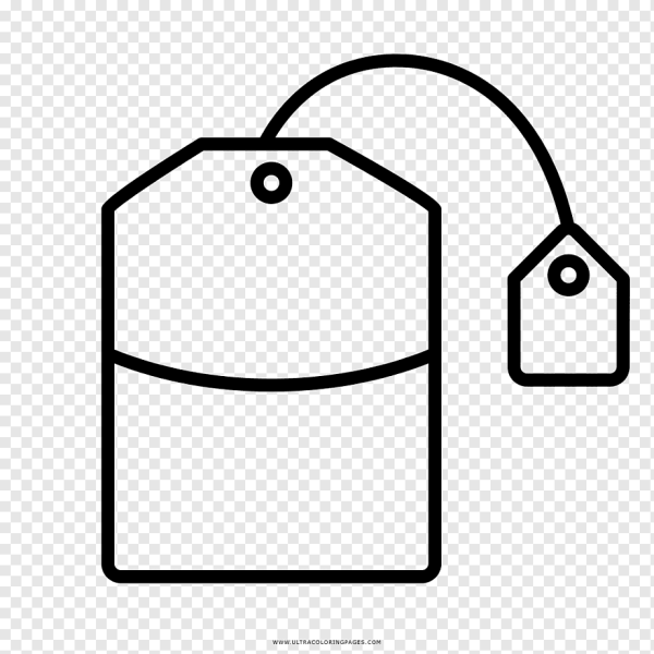 Раскраска пакетик чая