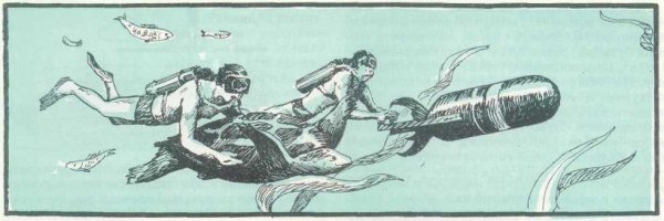 Водолаз гуашью