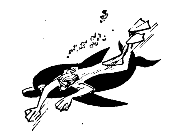 Человек амфибия раскраска