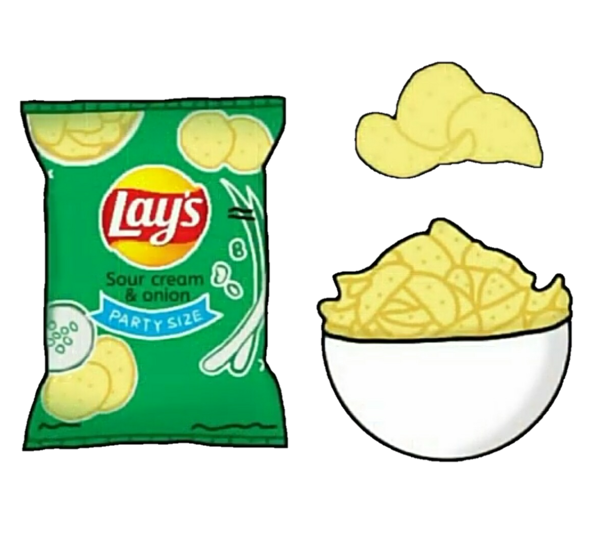 Нарисовать чипсы