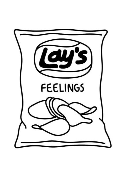 Чипсы раскраска для детей