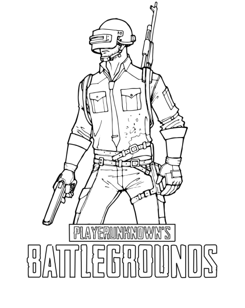 PUBG раскраска