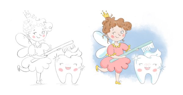 Фея с зубиком