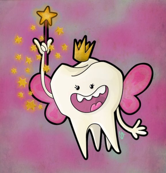 Зубная Фея с зубом