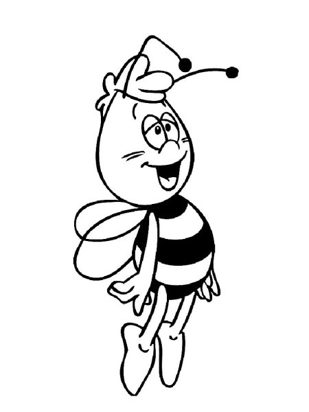 Рраскраска пчёлка Майя