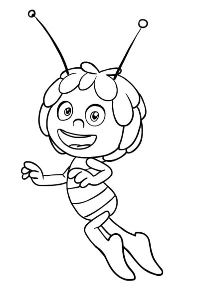 Пчелка Майя раскраска