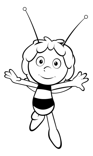 Пчелка Майя раскраска