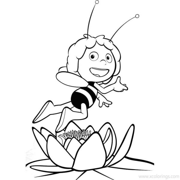 Пчелка Майя раскраска