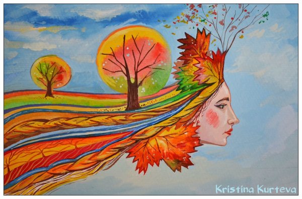 Рисование Прощай осень