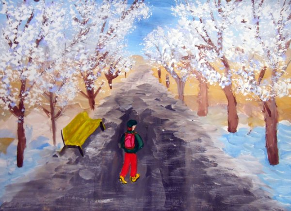 Рисунок прощание с зимой