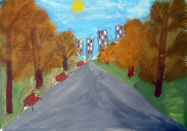 Рисунок прощание с осенью