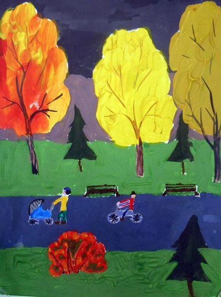 Рисование прощание с летом