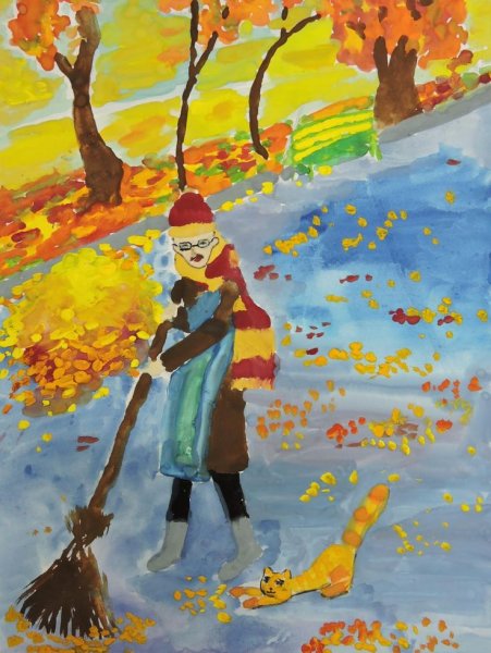 Детские осенние рисунки