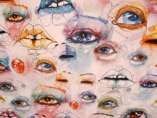 Картина много глаз