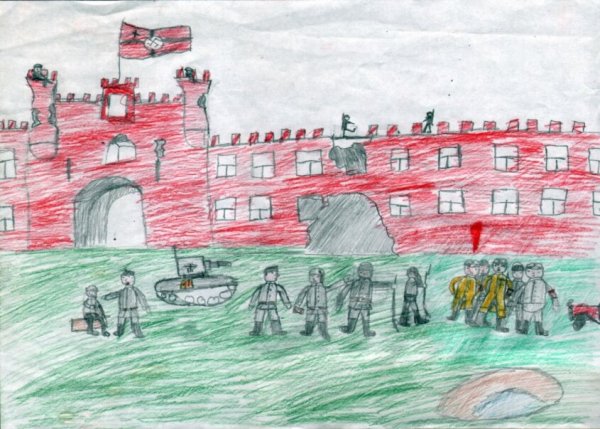 Алексеев Брестская крепость рисунок