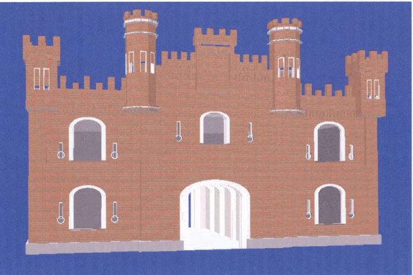 Макет Холмские ворота Брестской крепости