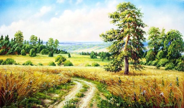 Русские леса и поля в живописи