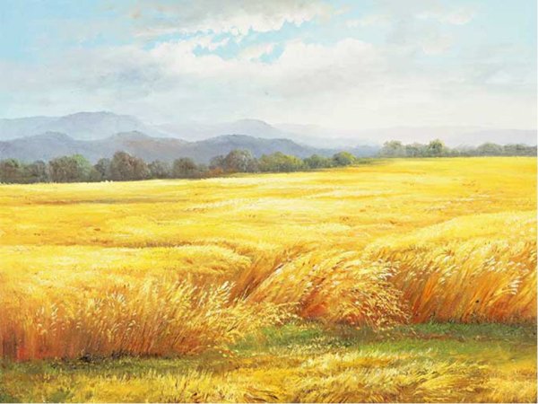 Моне ржаное поле