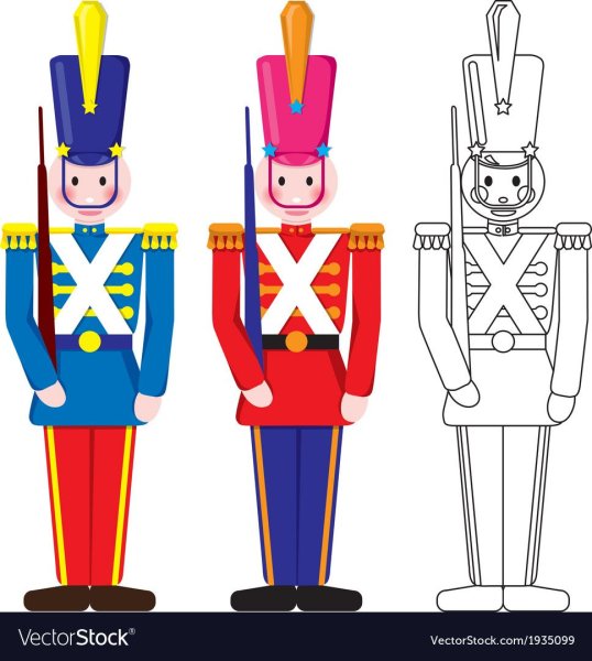 Раскрасить деревянных Солдатов