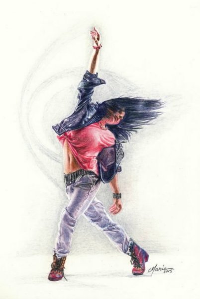 Танцовщица рисунок