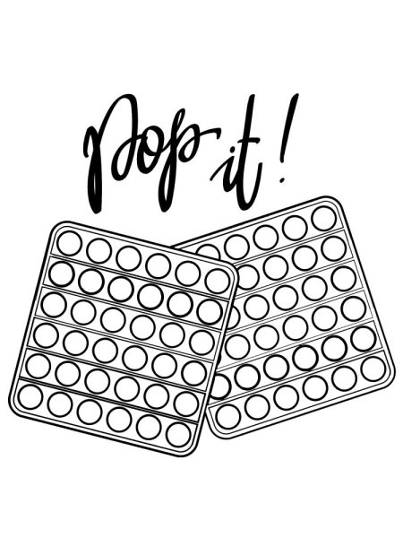 Pop it раскраска