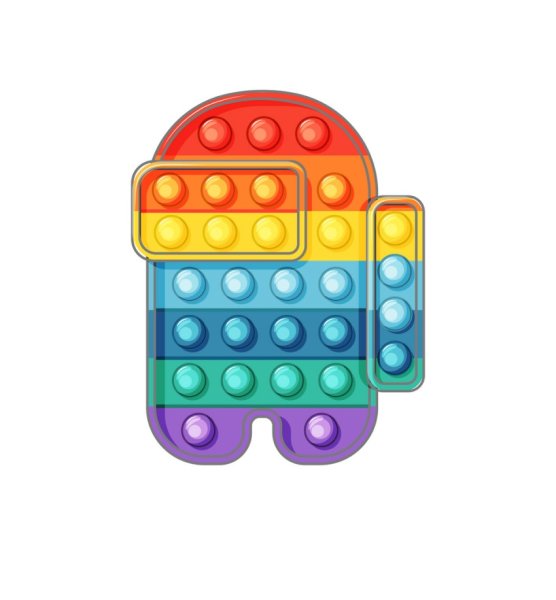 Поп ИТ игрушка на белом фоне