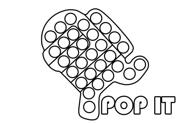 Pop it раскраска