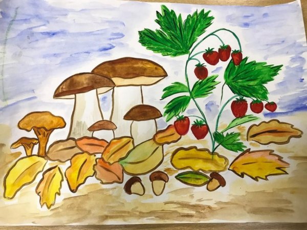 Рисунки на осеннюю тематику для детей