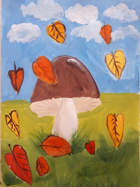 Рисунки про осень для школьников