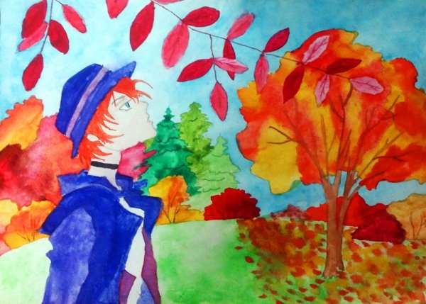 Рисунок на тему осень