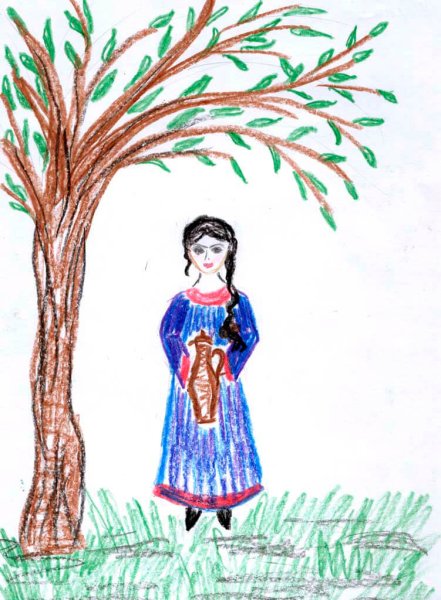 Дина кавказский пленник рисунок лёгкий