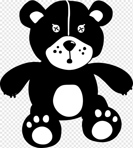 Мишка трафарет