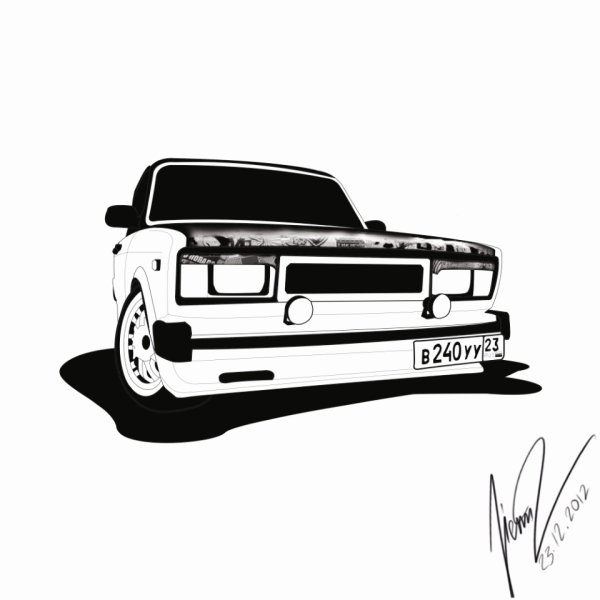 ВАЗ 2107 разукрашка