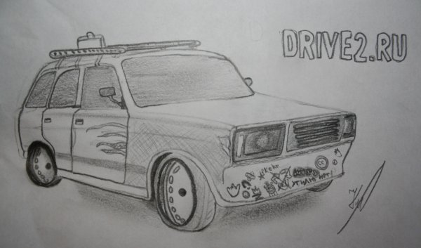 ВАЗ 2104 вектор сбоку
