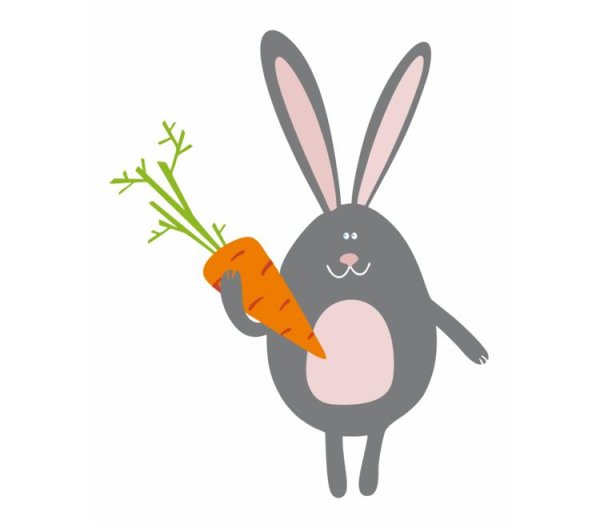 Зайчик с морковкой