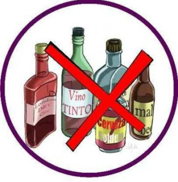 Рисунок нет алкоголю