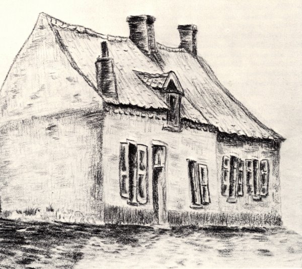 Зарисовка старинного здания